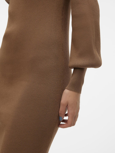 AWARE by VERO MODA Braunes Damen-Sweater-Kleid AWARE von VERO MODA Haya