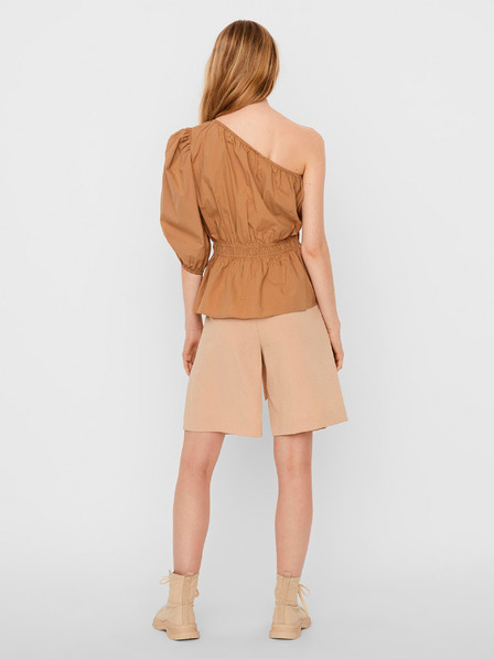 AWARE by VERO MODA Braune asymmetrische Bluse AWARE von VERO MODA Olene