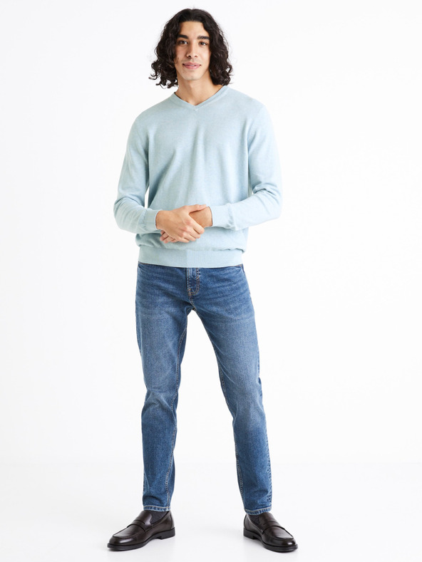 Celio Hellblauer Herren Pullover Celio Decotonv