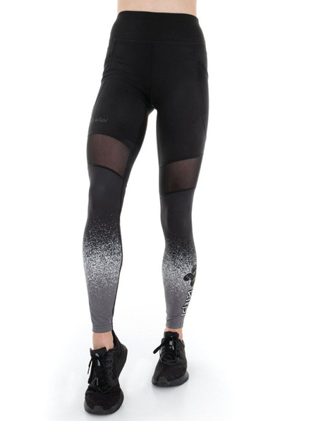 Kilpi Graue und schwarze Kilpi Ligano Sport-Leggings für Damen