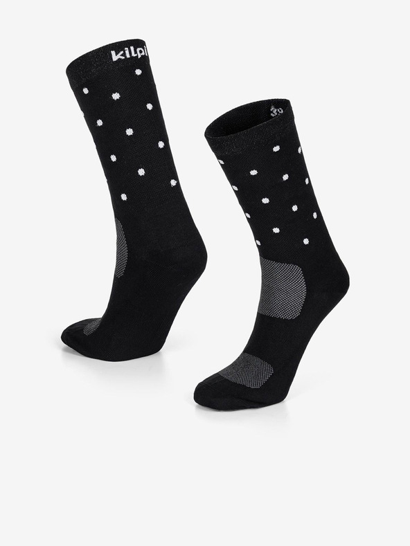 Kilpi Schwarze Unisex-Polka-Dot-Socken Kilpi DOTS
