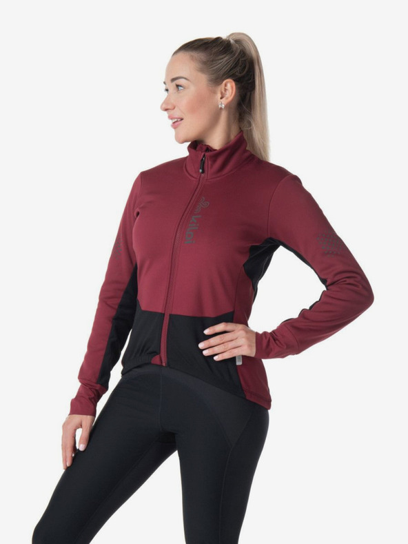 Kilpi Burgunderfarbene Softshell-Jacke für Damen Kilpi VELOVER