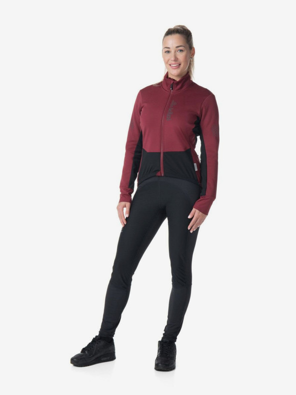 Kilpi Burgunderfarbene Softshell-Jacke für Damen Kilpi VELOVER