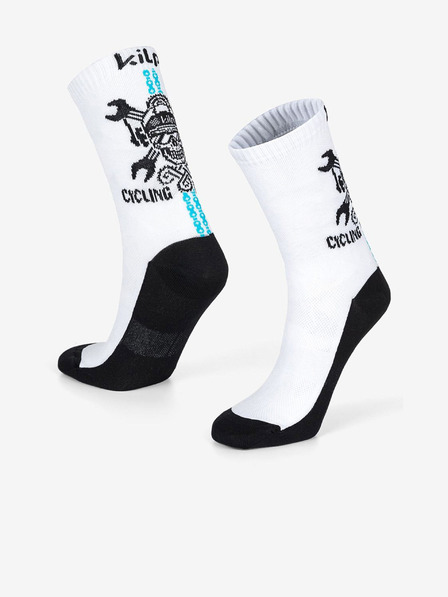 Kilpi Schwarze und weiße Unisex-Sportsocken Kilpi Spurt