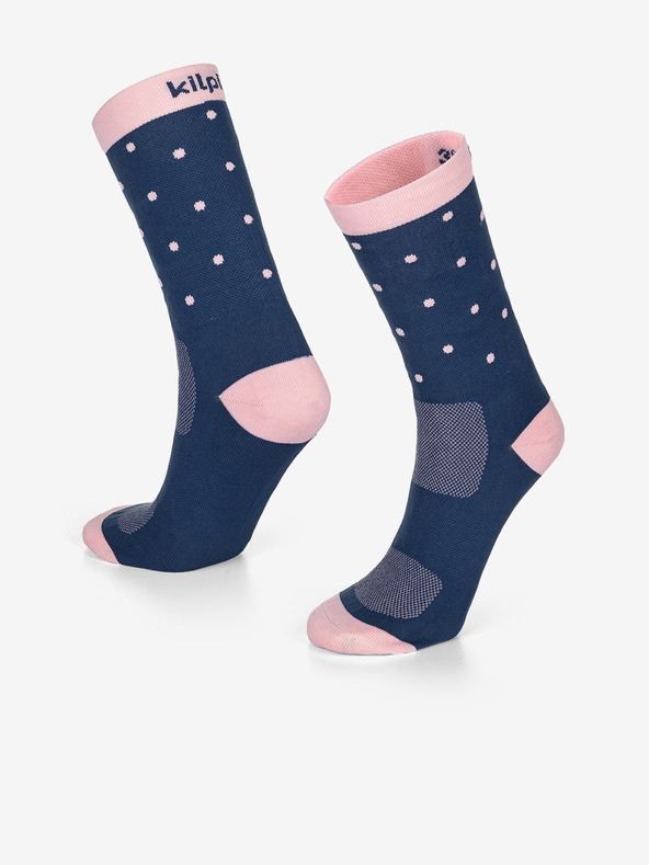 Kilpi Rosa und blaue Unisex-Polka-Dot-Socken Kilpi DOTS