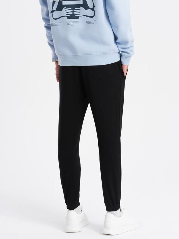 Ombre Clothing Schwarze Herren Sweatpants Ombre Clothing CARROT