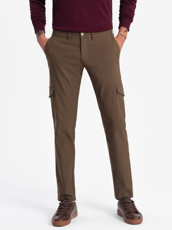 Ombre Clothing Khaki Herren Cargohosen Ombre Kleidung