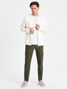 Ombre Clothing Dunkelgrün Herren Cargohosen Ombre Clothing