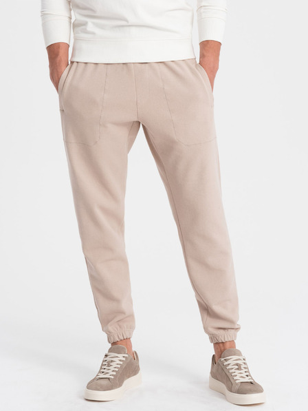 Ombre Clothing Beige Herren Ombre Clothing CARROT Jogginghosen