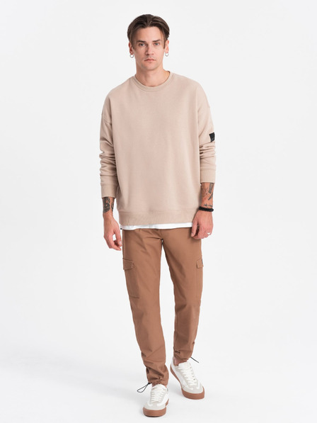 Ombre Clothing Braun Herren Cargo-Hosen Ombre Clothing
