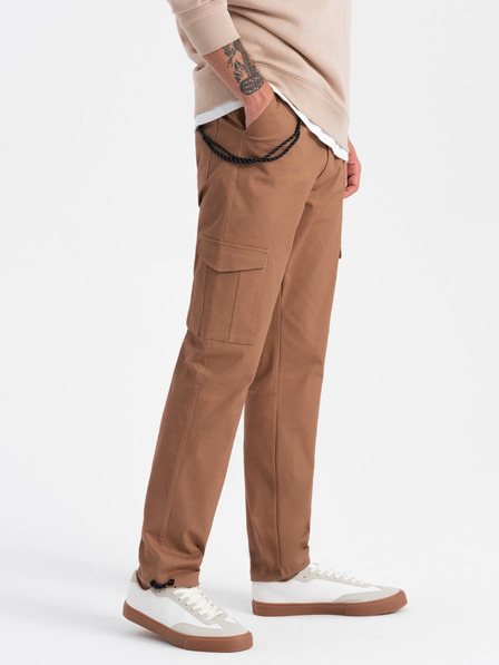 Ombre Clothing Braun Herren Cargo-Hosen Ombre Clothing