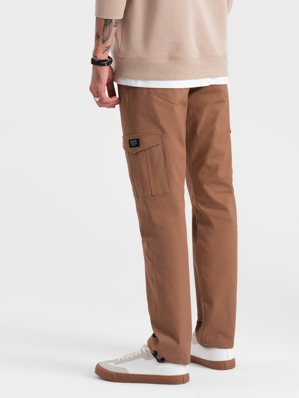 Ombre Clothing Braun Herren Cargo-Hosen Ombre Clothing