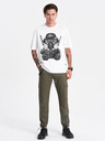 Ombre Clothing Dunkelgrün Herren Cargohosen Ombre Clothing
