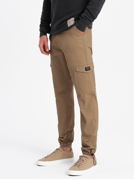 Ombre Clothing Braun Herren Cargo-Hosen Ombre Clothing