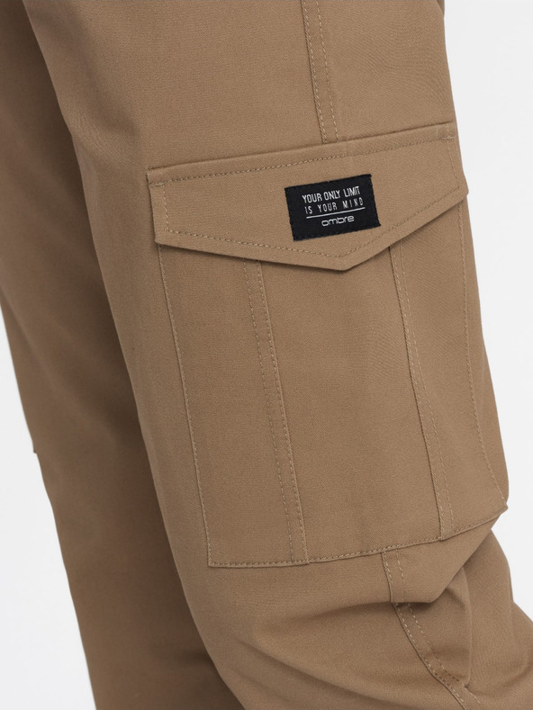 Ombre Clothing Braun Herren Cargo-Hosen Ombre Clothing