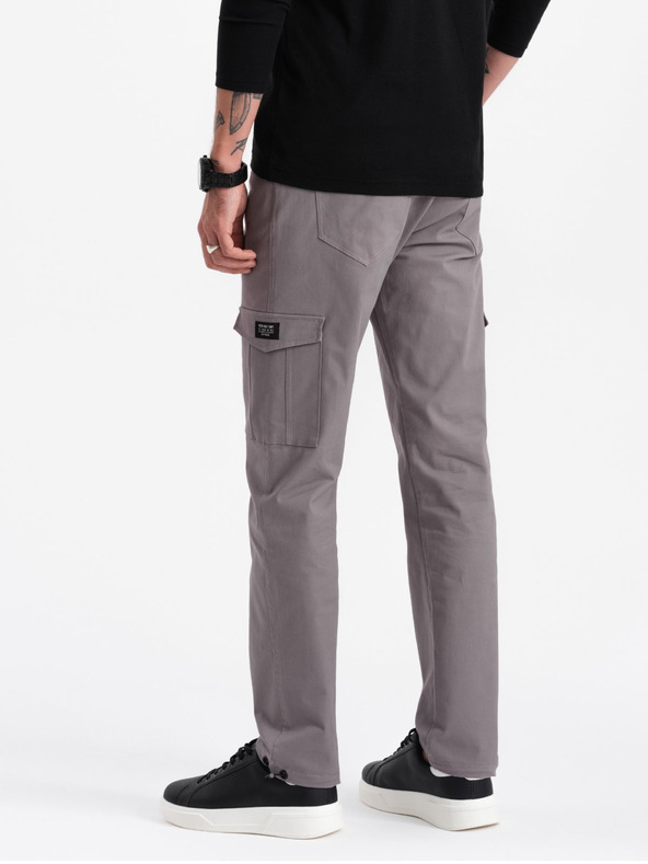 Ombre Clothing Graue Herren Cargo-Hose Ombre Kleidung