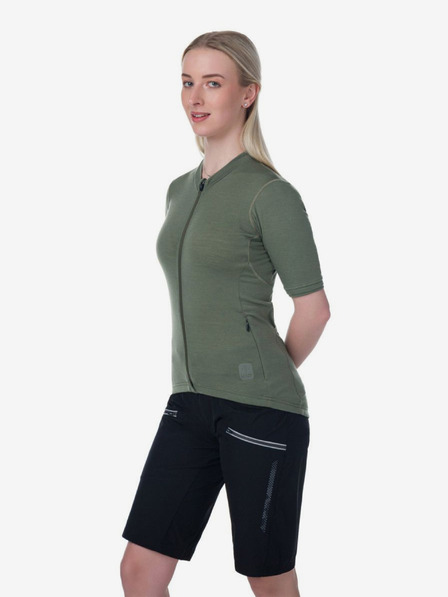 Kilpi Khakifarbenes Damen-Radtrikot Kilpi MEARIL