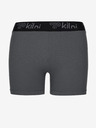 Kilpi Dunkelgraue kurze Damen-Sport-Leggings Kilpi DOMINO