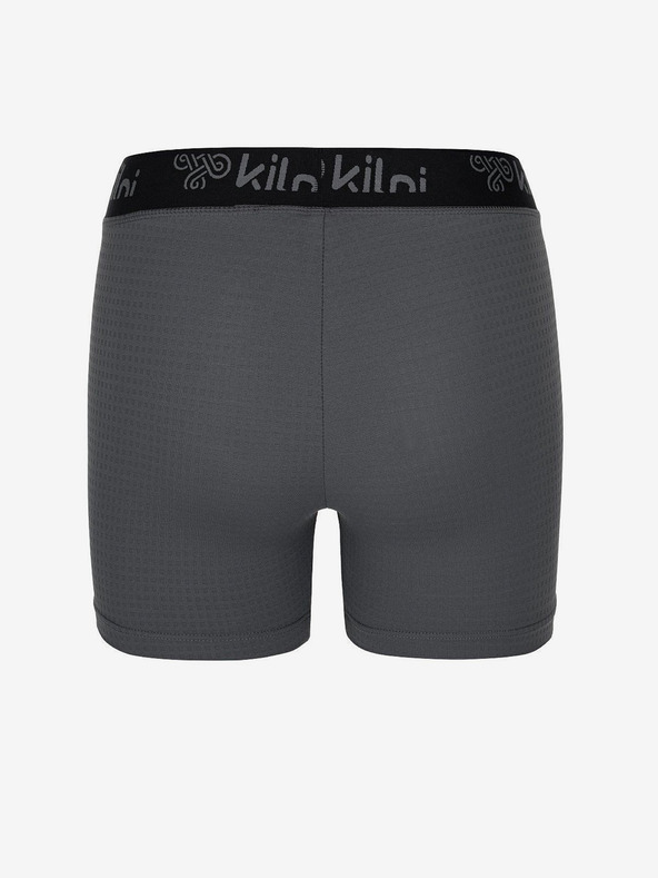 Kilpi Dunkelgraue kurze Damen-Sport-Leggings Kilpi DOMINO