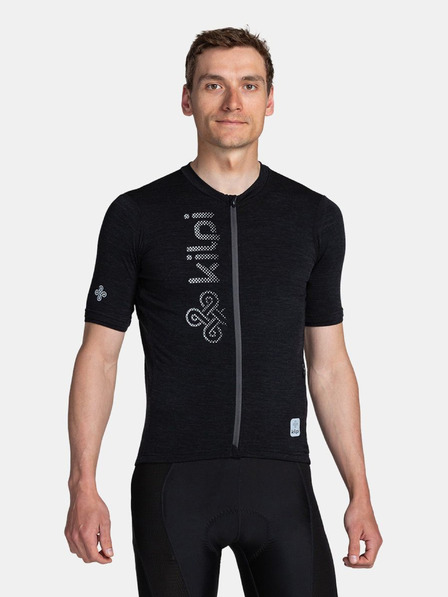 Kilpi Schwarzes Herren-Radtrikot Kilpi PETRANA