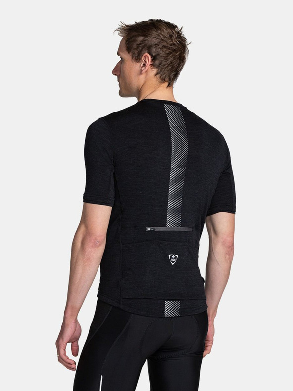 Kilpi Schwarzes Herren-Radtrikot Kilpi PETRANA