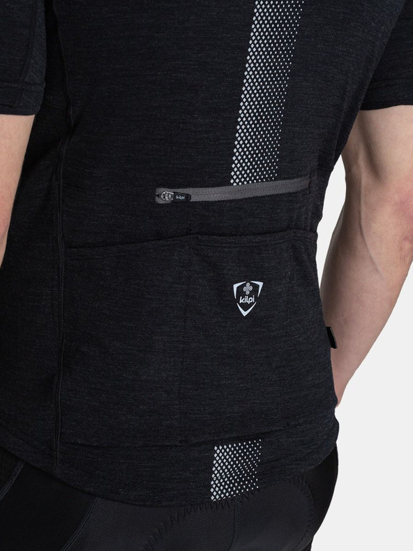 Kilpi Schwarzes Herren-Radtrikot Kilpi PETRANA