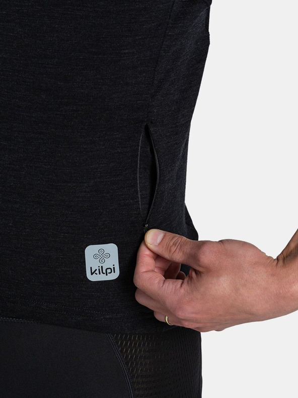 Kilpi Schwarzes Herren-Radtrikot Kilpi PETRANA