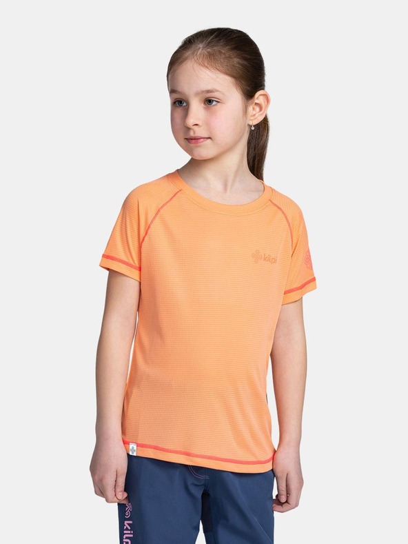 Kilpi Orangefarbenes Sport-T-Shirt für Mädchen Kilpi TECNI