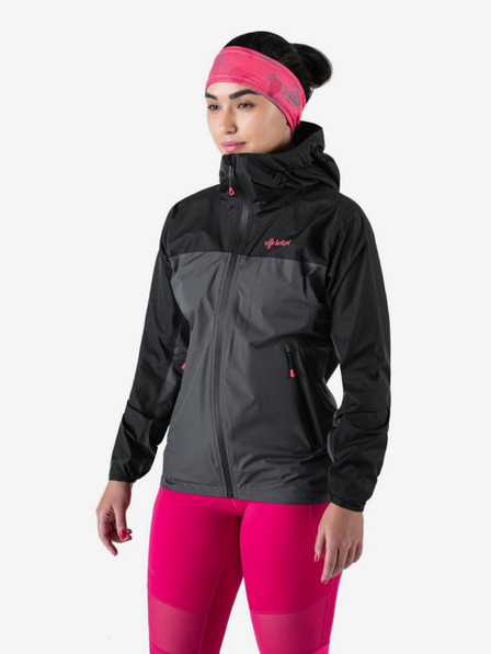 Kilpi Schwarze und graue Damen-Sportjacke Kilpi HURRICANE
