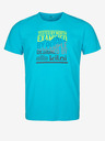 Kilpi Türkisfarbenes bedrucktes Herren-T-Shirt Kilpi TYPON