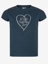 Kilpi Dunkelblaues Baumwoll-T-Shirt für Mädchen Kilpi ALBION-JG