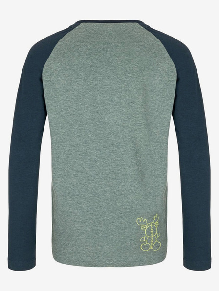 Kilpi Blaues und grünes Langarm-T-Shirt für Jungen aus Baumwolle Kilpi SONIER