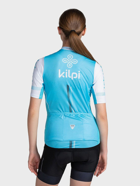 Kilpi Hellblaues Damen Sport T-Shirt mit Reißverschluss Kilpi CORRIDOR
