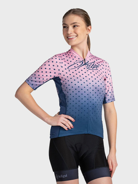 Kilpi Blaues und rosafarbenes Damen-Sport-Shirt mit Reißverschluss Kilpi RITAEL