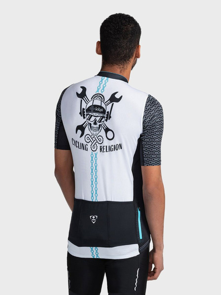 Kilpi Weißes Herren-Sport-T-Shirt mit Reißverschluss Kilpi RIVAL