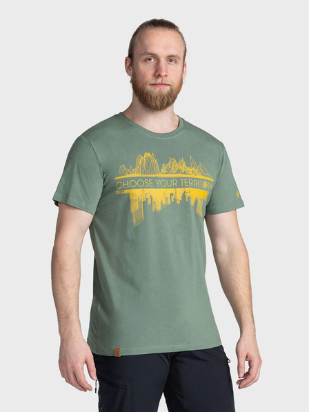 Kilpi Grünes bedrucktes Herren-T-Shirt Kilpi CHOOSE