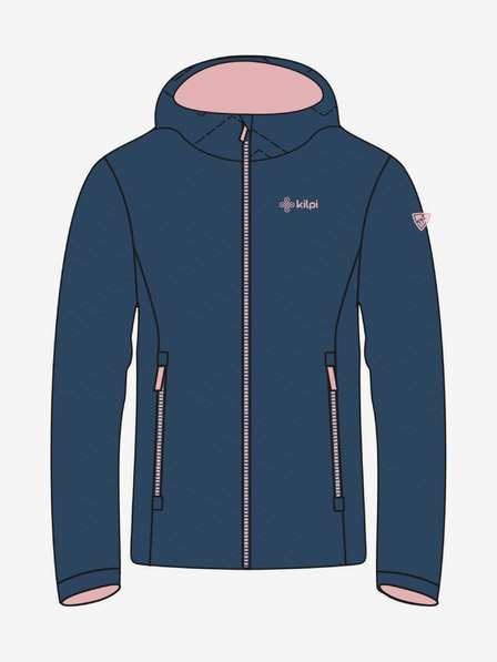 Kilpi Dunkelblaue Mädchen-Winter-Steppjacke Kilpi REBEKI