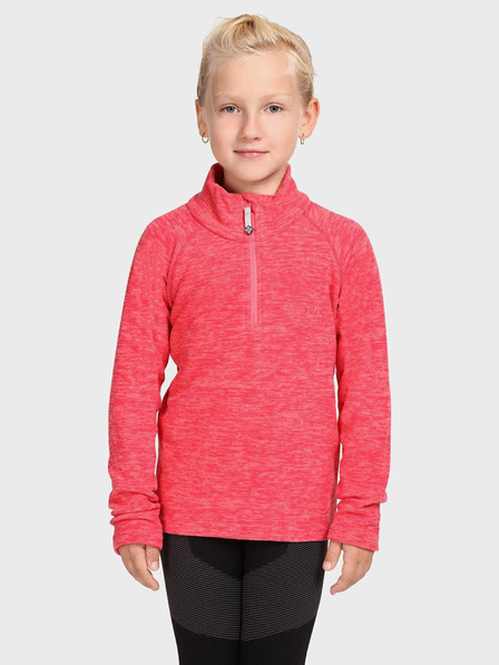 Kilpi Dunkelrosa Fleece-Sweatshirt für Mädchen Kilpi ALMERI