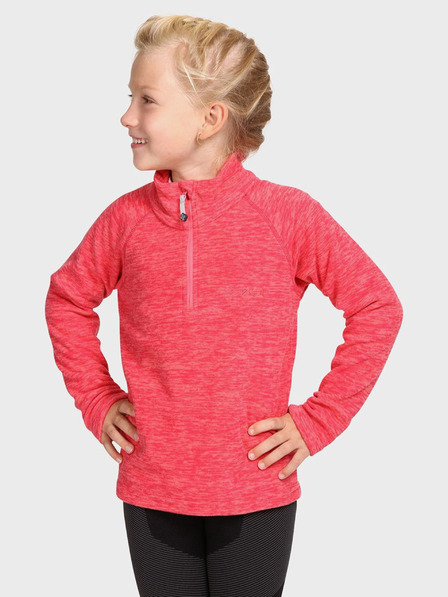 Kilpi Dunkelrosa Fleece-Sweatshirt für Mädchen Kilpi ALMERI