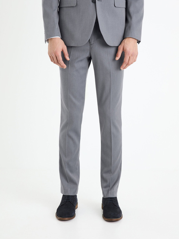 Celio Graue formelle Herrenhose Celio Foaalto