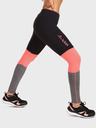 Kilpi Schwarze und rosafarbene Sport-Leggings für Damen Kilpi ALEXO
