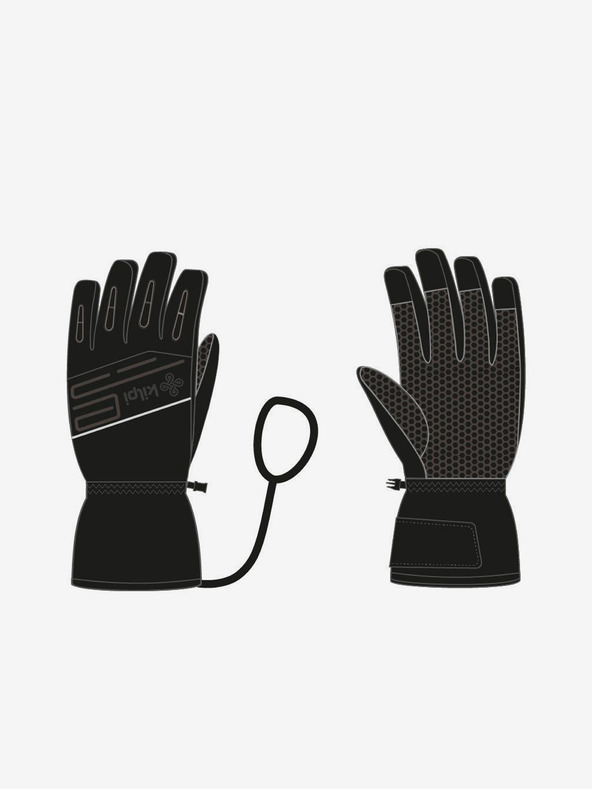 Kilpi Schwarze Unisex-Skihandschuhe Kilpi CEDRIQ
