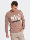 Ombre Clothing Braunes Herren-T-Shirt Ombre Clothing