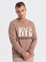Ombre Clothing Braunes Herren-T-Shirt Ombre Clothing