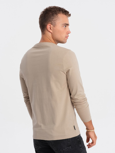 Ombre Clothing Beigefarbenes Herren-T-Shirt Ombre Clothing