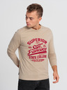 Ombre Clothing Beigefarbenes Herren-T-Shirt Ombre Clothing