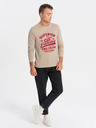 Ombre Clothing Beigefarbenes Herren-T-Shirt Ombre Clothing