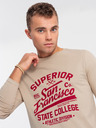 Ombre Clothing Beigefarbenes Herren-T-Shirt Ombre Clothing