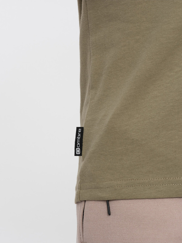 Ombre Clothing Khaki Herrenhemd Ombre Kleidung