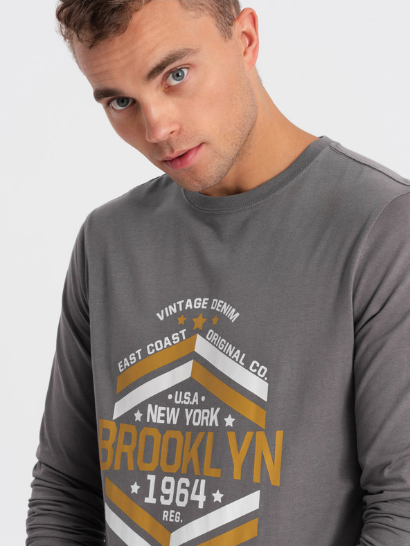 Ombre Clothing Grau Herren T-Shirt Ombre Kleidung